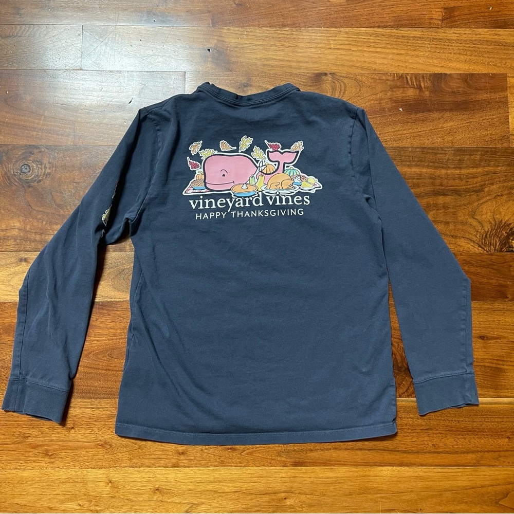 Vineyard Vines Kids Long Sleeve Thanksgiving Long Sleeve Shirt Size Large